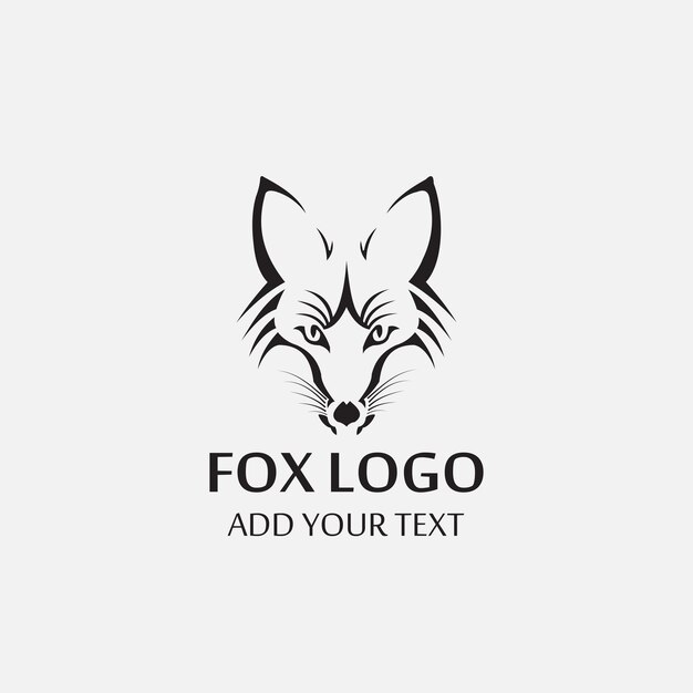 Logo con diseño de zorro