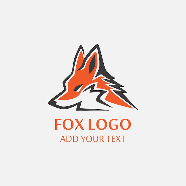 Logo con diseño de zorro
