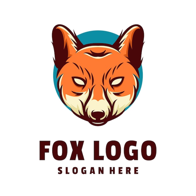 Logo con diseño de zorro