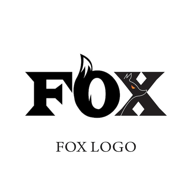 Logo con diseño de zorro