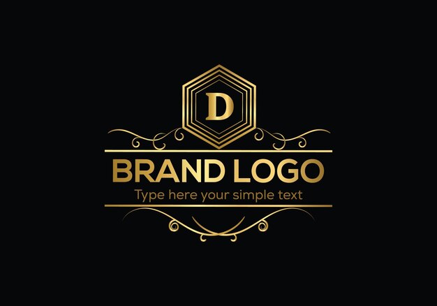 Un logo dorado con la letra g