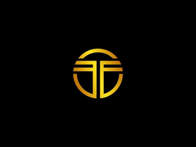 Logo dorado con el título 'gold t logo'