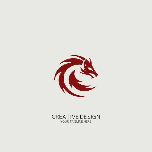 logo de dragon vector