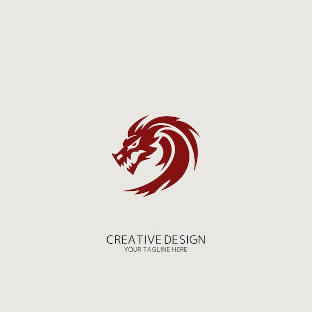 logo de dragon vector