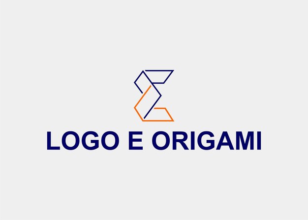 LOGO E LINE ORIGAMI NOMBRE DE LA EMPRESA