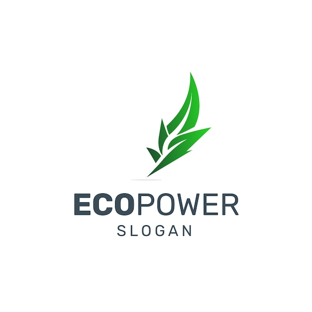 Un logo para eco power hecho con un bolígrafo.