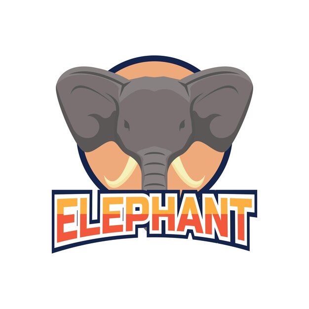 Un logo de elefante con la palabra elefante en él