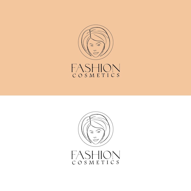 Un logo para una empresa de cosméticos de moda.