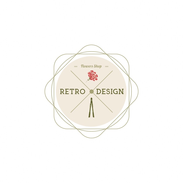 Un logo para una empresa de diseño retro.