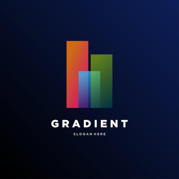 Logo empresa estilo degradado colorido