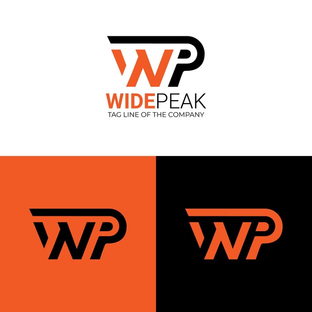 Logo para empresa con letras WP