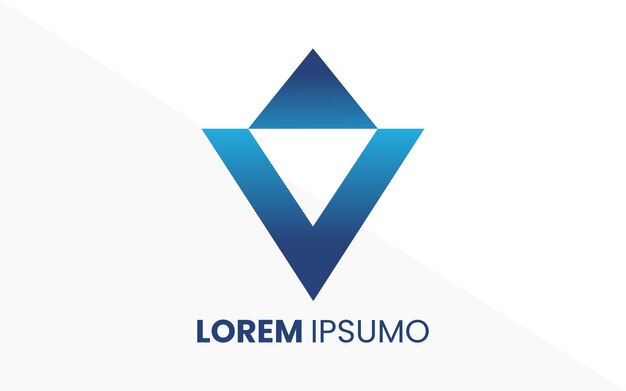 Un logo para una empresa llamada azul y blanco.