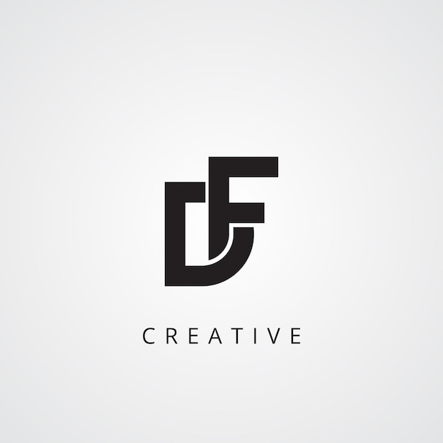 Un logo para una empresa llamada df.