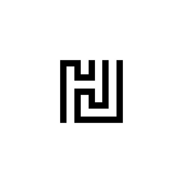 Un logo para una empresa llamada hh.