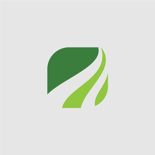 Vector un logo para una empresa llamada hoja verde