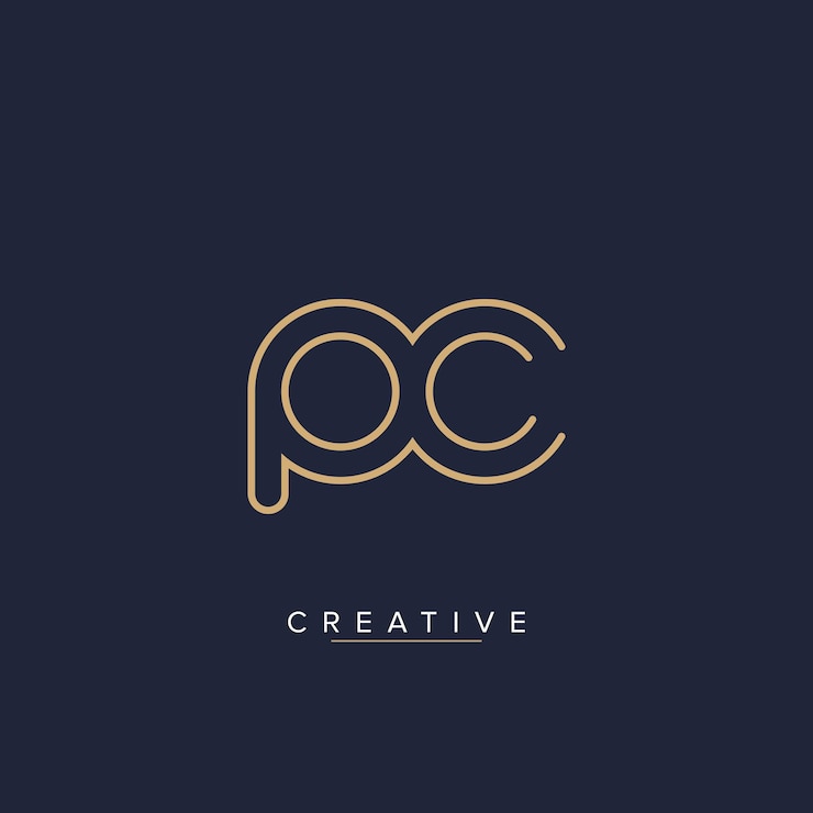 Vector un logo para una empresa llamada pc.