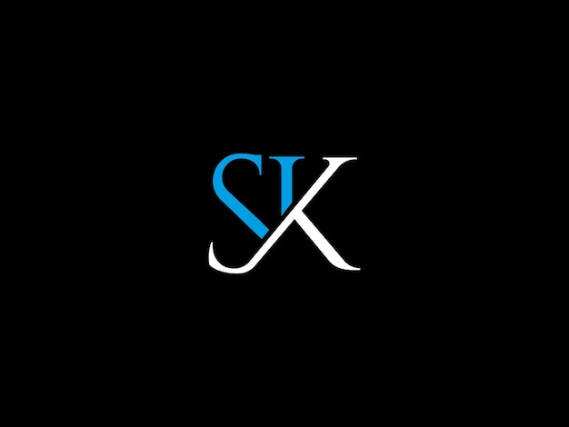 Un logo para una empresa llamada sk