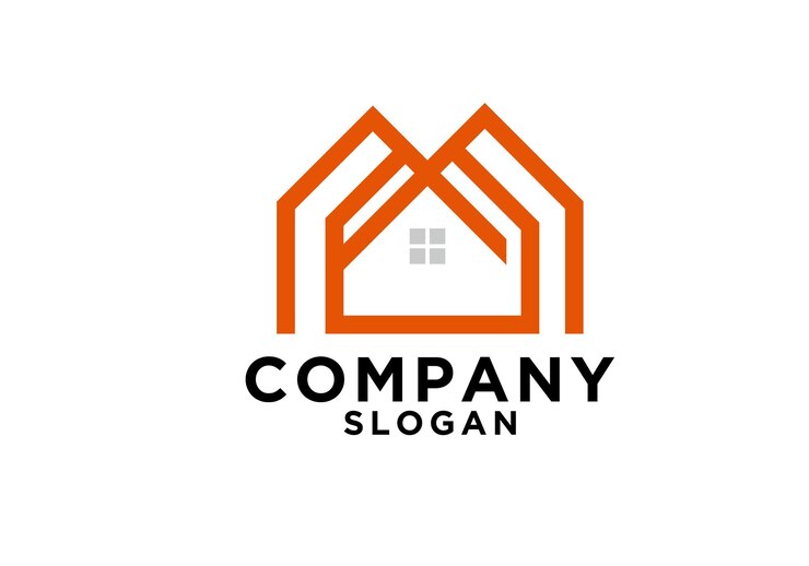 Logo para una empresa que es una casa