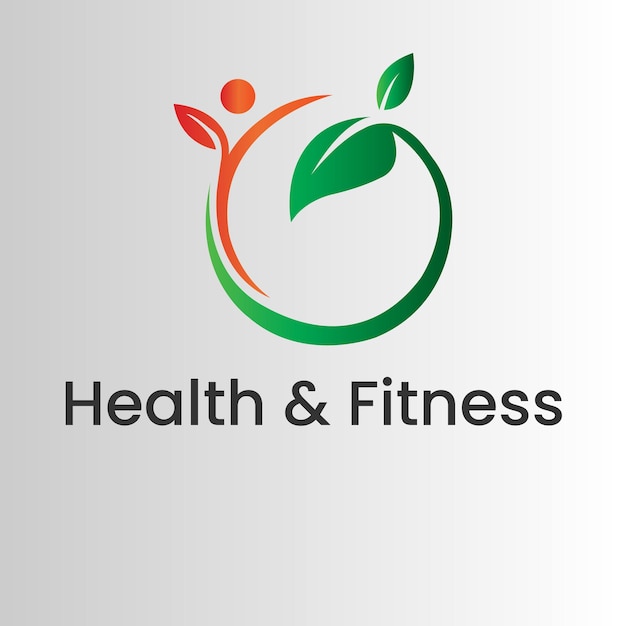 Vector un logo para una empresa de salud y fitness.