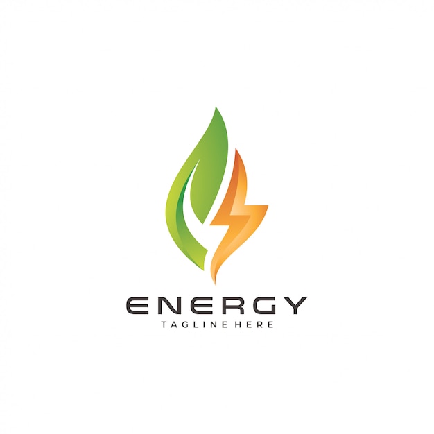 Vector logo de energía moderna