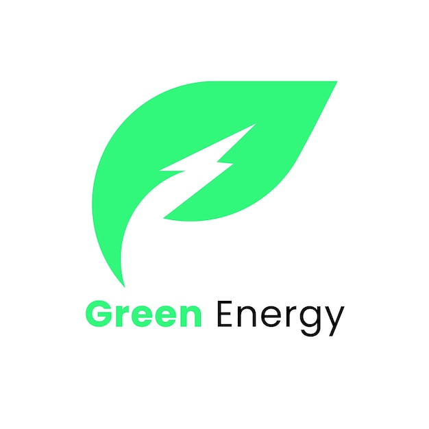 Logo de energía verde