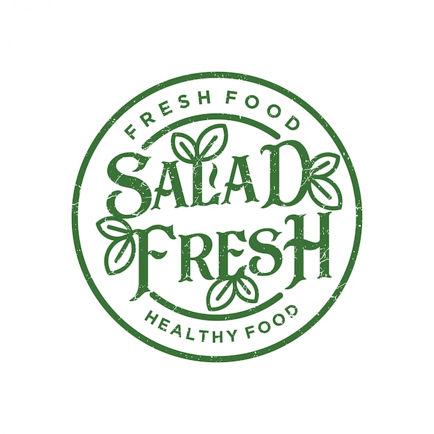 Vector logo ensalada fresca