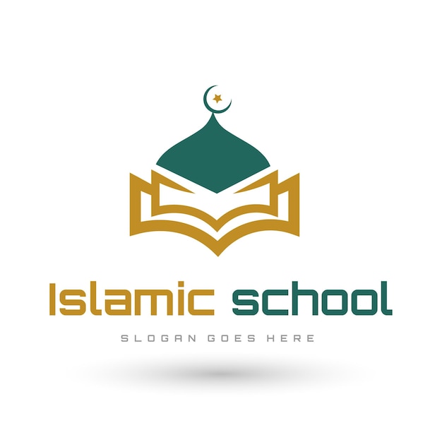 Un logo para una escuela islámica que dice 'islam' en él