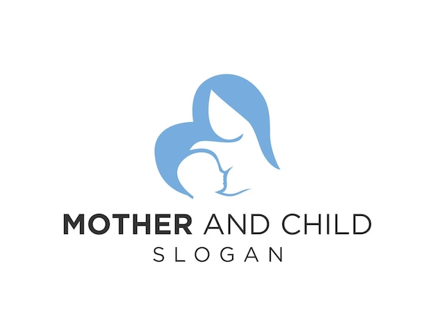 Un logo para un eslogan de madre e hijo