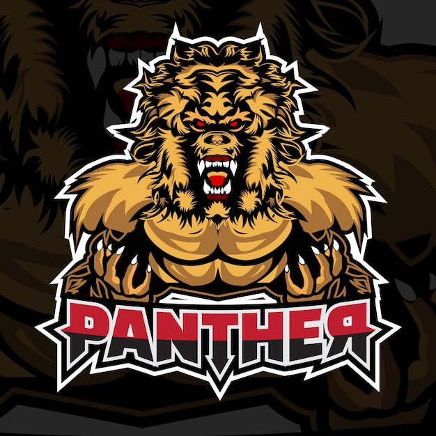 Logo de esports con un león