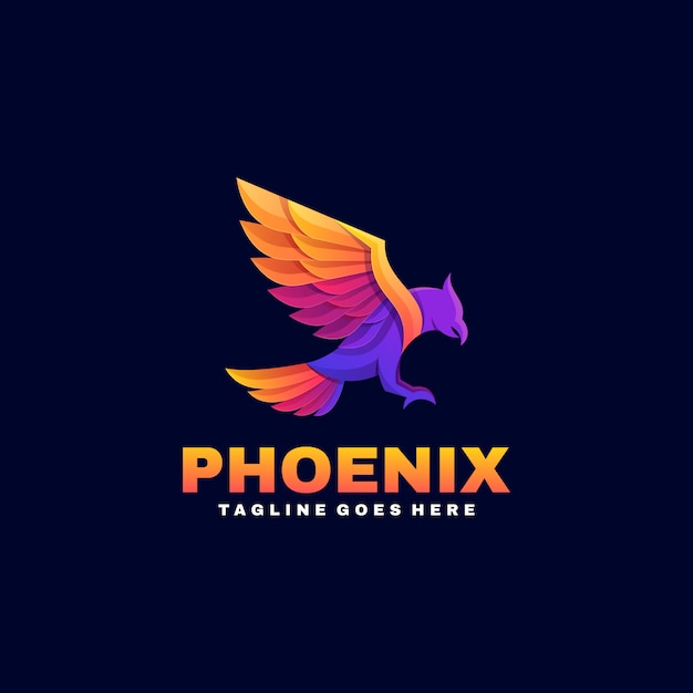 Logo estilo colorido degradado de Phoenix.