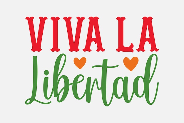 Un logo para una fiesta llamada viva la libertad.