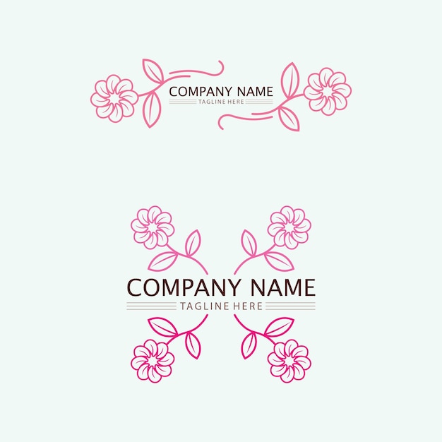 Logo de la flor El logo circular Logo de la flor Flor estilizada Pétalos Logo simple El emblema de la marca logo Mandala Logo boutique Logotipo para belleza Logo para floristería