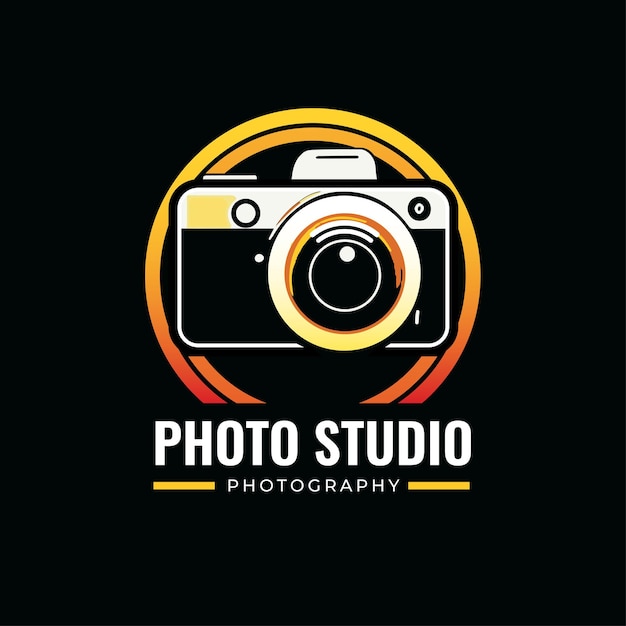 Vector un logo para una fotografía de estudio fotográfico.