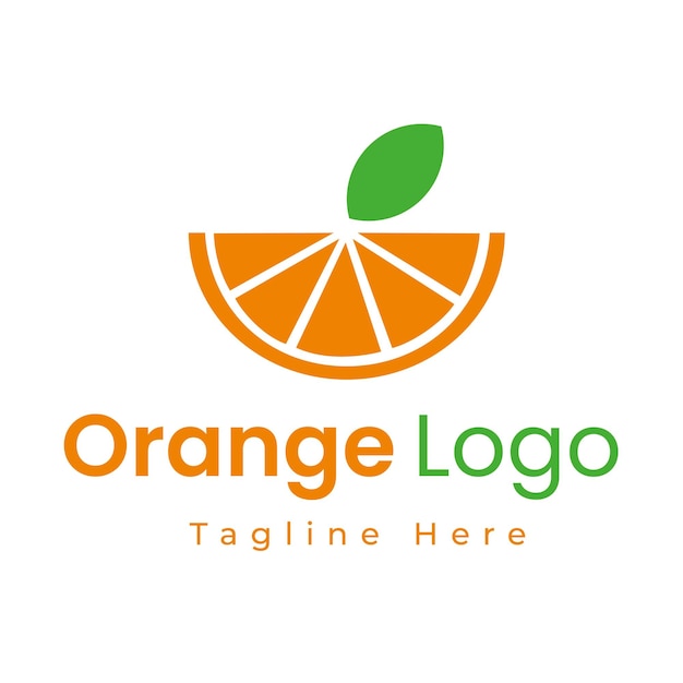 Logo fresh orange slice