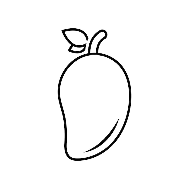 logo de fruta de mango