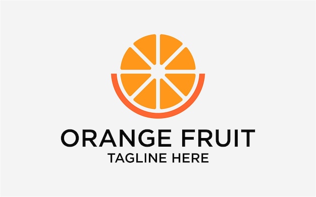LOGO FRUTA NARANJA SIMPLE RESUMEN