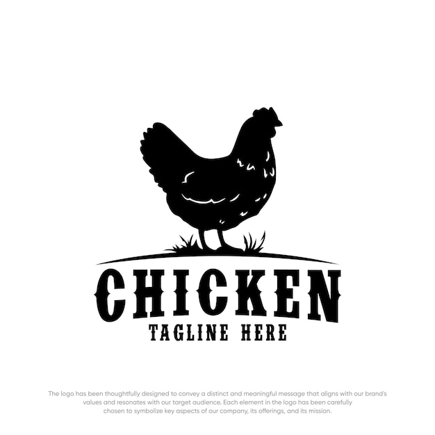 Logo de gallo logo de fuego de gallo vector de logo de pollo