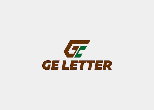 Logo ge letra nombre de la empresa