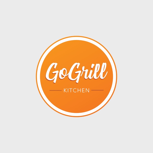 Vector logo de grill food