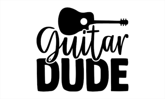 Un logo de guitarra con la palabra guitarra en él