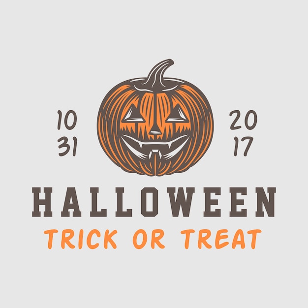 logo de halloween setor emblema