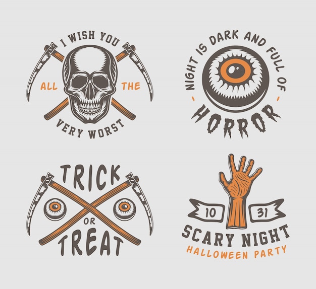 Vector logo de halloween