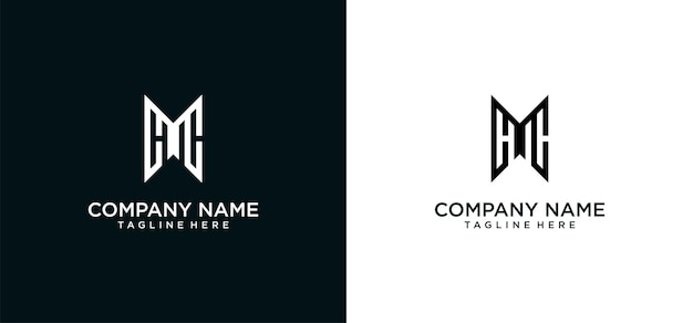 logo HC diseño abstracto inicial
