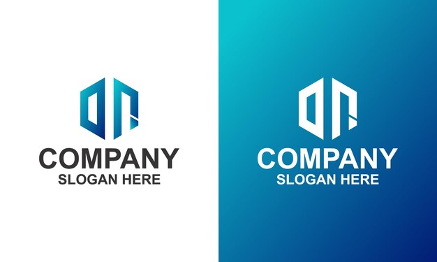 logo hexagonal letra dn