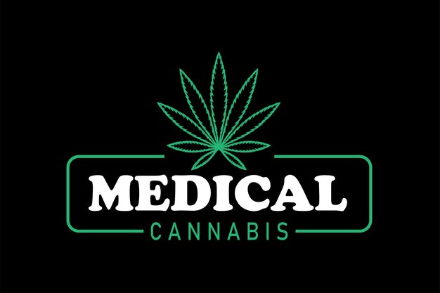 Logo de hoja verde de Cannabis Indica Sativa