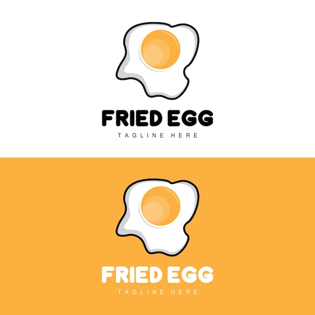Vector logo huevo diseño granja huevo logo pollo vector comida asiática