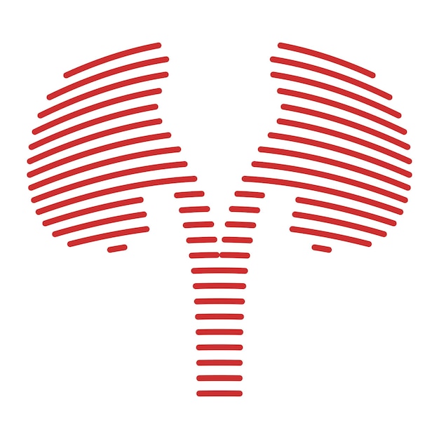 Logo de icono de diseño de ilustración de alas