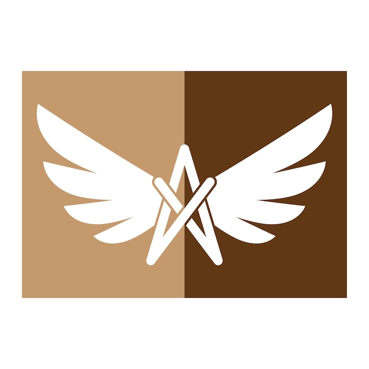 Vector logo de icono de diseño de ilustración de alas