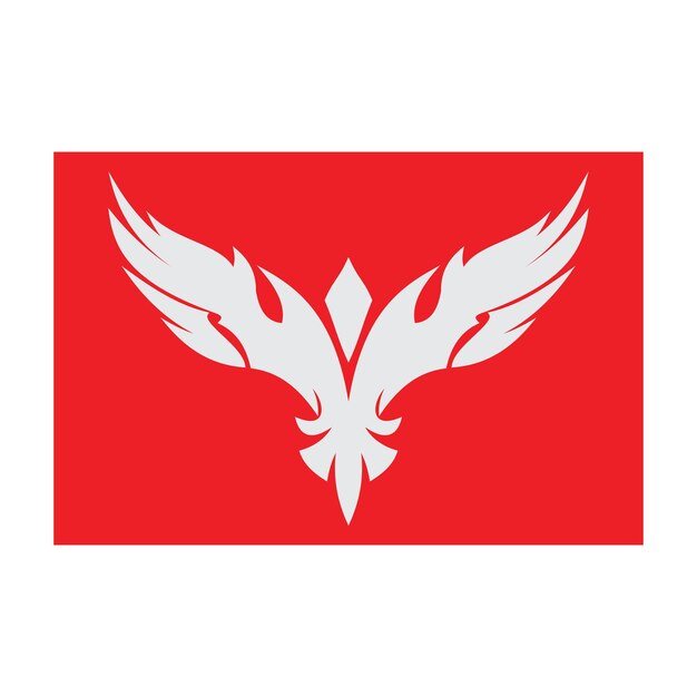Logo de icono de diseño de ilustración de alas