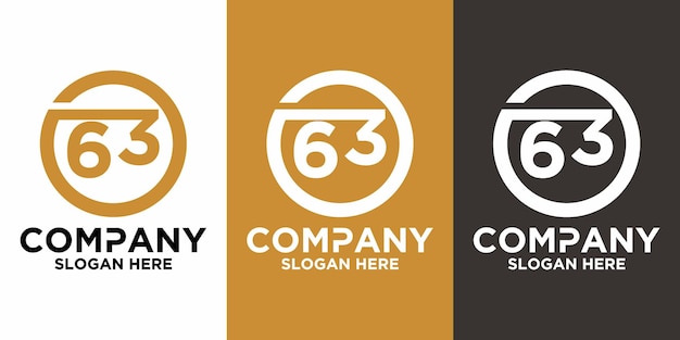 LOGO CON INICIAL 6 3 DENTRO DEL CÍRCULO